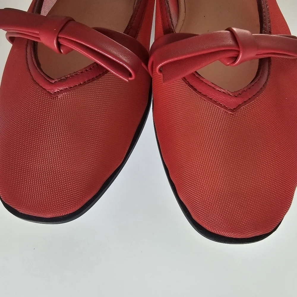 Free People Mesh Mania Bow Flats